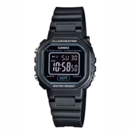 Casio General LA-20WH-1B Digital Black Resin Band Kids Watch